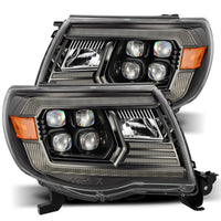 LED Projector Headlights Plank Style Design Midnight Black