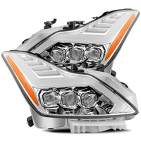08-13 Infiniti G37/14-15 Q60 Coupe LED Projector Headlights Plank Style Design Chrome