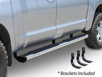 Go Rhino - 686404787PS - 6in OE Xtreme Stainless SideSteps Kit - 87in Long + Brackets