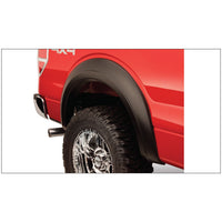 Bushwacker 60002-01 Black Extend-A-Fender Style Smooth Finish Rear Fender Flares for 1972-1980 International Scout II