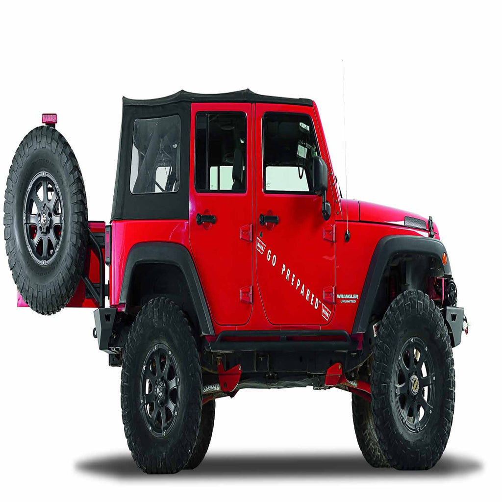 Rear; Up to 40 Inch Tire; Black; Steel; For Bumper 89525