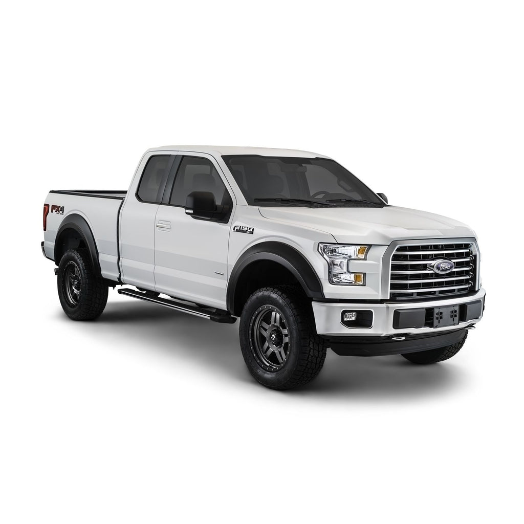 Bushwacker 31906-01 Black Extend-A-Fender Style Smooth Finish 4-Piece Fender Flare Set for 1989-1995 Toyota Pickup