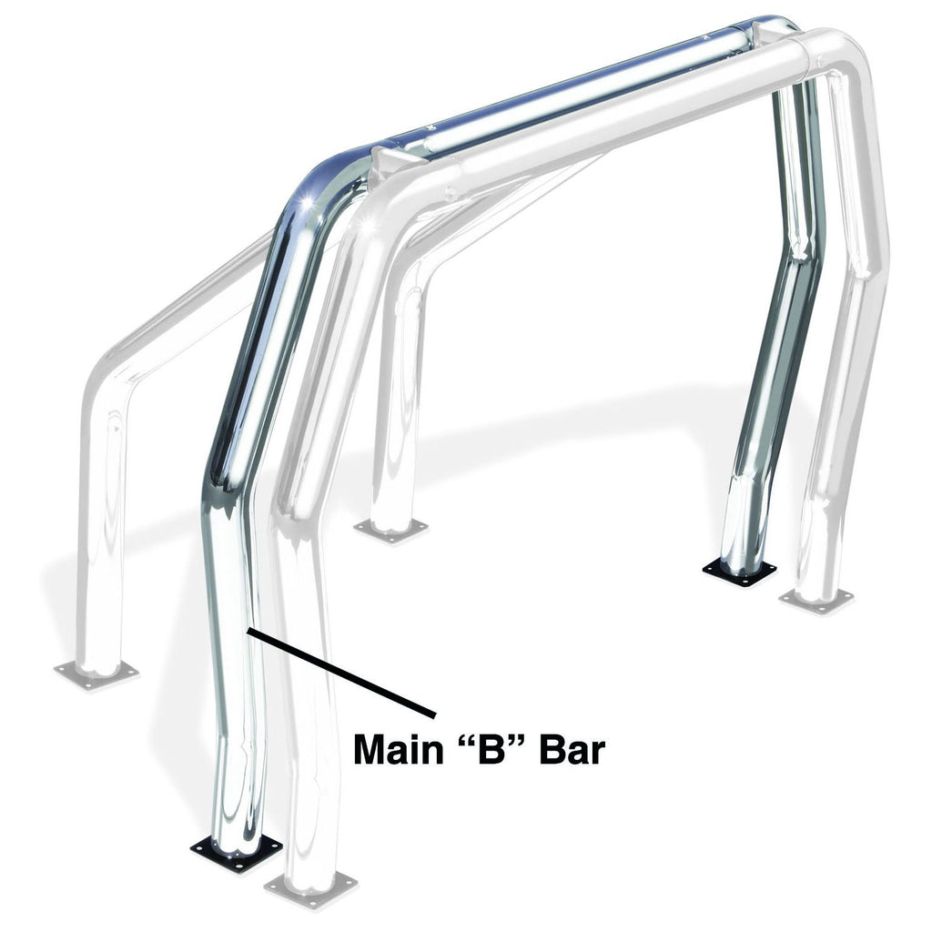 Go Rhino - 90002PS - Go Rhino! Bed Bars - inBin Main Bar