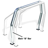 Go Rhino - 95002PS - Go Rhino! Bed Bars - inBin Main Bar