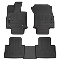 Husky Liners 95501 | Husky Liners Front & 2nd Seat Floor Liners, Fits 19-C RAV4 BLACK FRONT AND REAR FLOOR LINERS