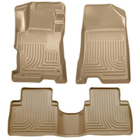 Husky Liners 98403 | Husky Liners Front & 2nd Seat Floor Liners, Fits 08-12 ACCORD 4-DOOR FRONT AND SECOND SEAT LINER TAN