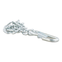 27" Safety Chain with 1 Snap Hook (2000 lbs Clear Zinc)