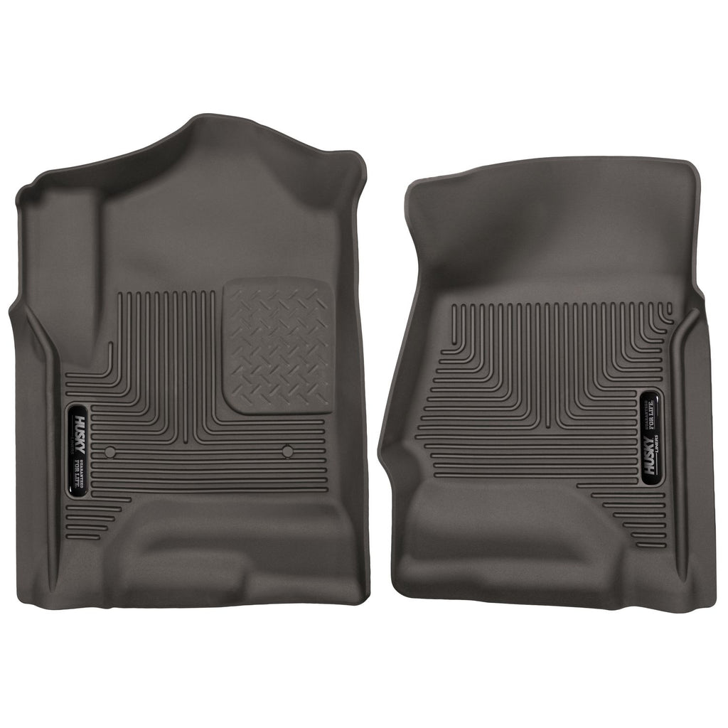 Husky Liners 53110 | Husky Liners Front Floor Liners, Fits 14-C SILVERADO/SIERRA FRONT FLOOR LINERS X-ACT CONTOUR SERIES COCOA