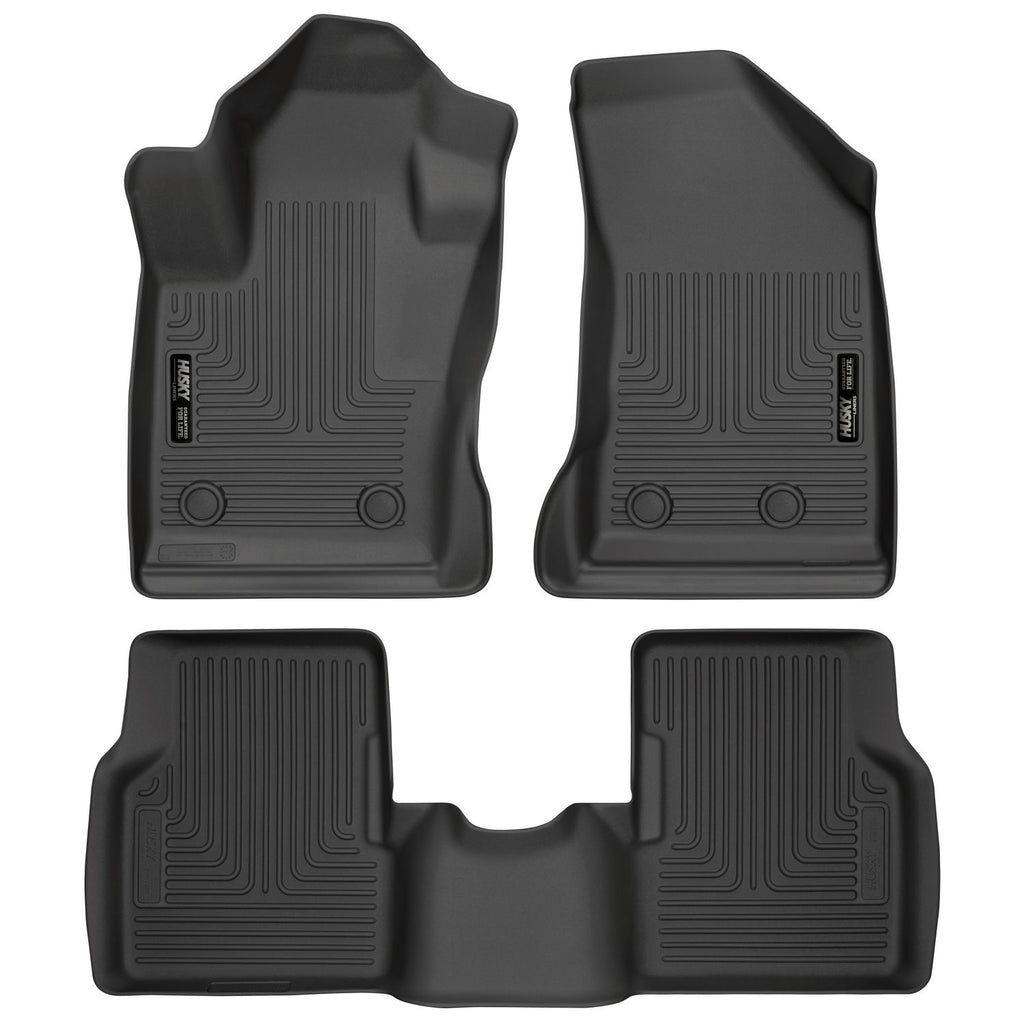 Husky Liners 95681 | Husky Liners Front & 2nd Seat Floor Liners, Fits 17-C COMPASS FRONT & 2ND SEAT FLOOR LINERS WEATHERBEATER SERIES