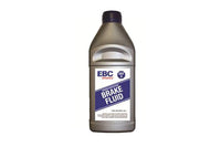 1 liter bottle of EBC Brakes DOT-4 glycol fluid.
