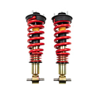 BELLTECH 15002 COILOVER KIT Factory Preset Fixed Damping 1-3 in. Height Adjustable Drop 2007-2018 Chevrolet / GMC Sierra (All Cabs) 2wd/4wd Coilover Struts only (fixed dampening) 1 in.-3 in. Drop