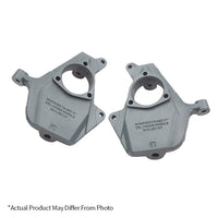 BELLTECH 2515 DROP SPINDLE SET 2 in. Drop Spindle Set 2015-2018 Chevrolet Silverado/Sierra 1500 (All Cabs) 15-18 Tahoe Suburban Avalanche (2WD Only)(For use w/ 3 in. or more drop only) 2 in. Drop Spindle