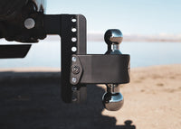180 Hitch Chrome Cerakoted 6" Drop Hitch With 2" Shank
