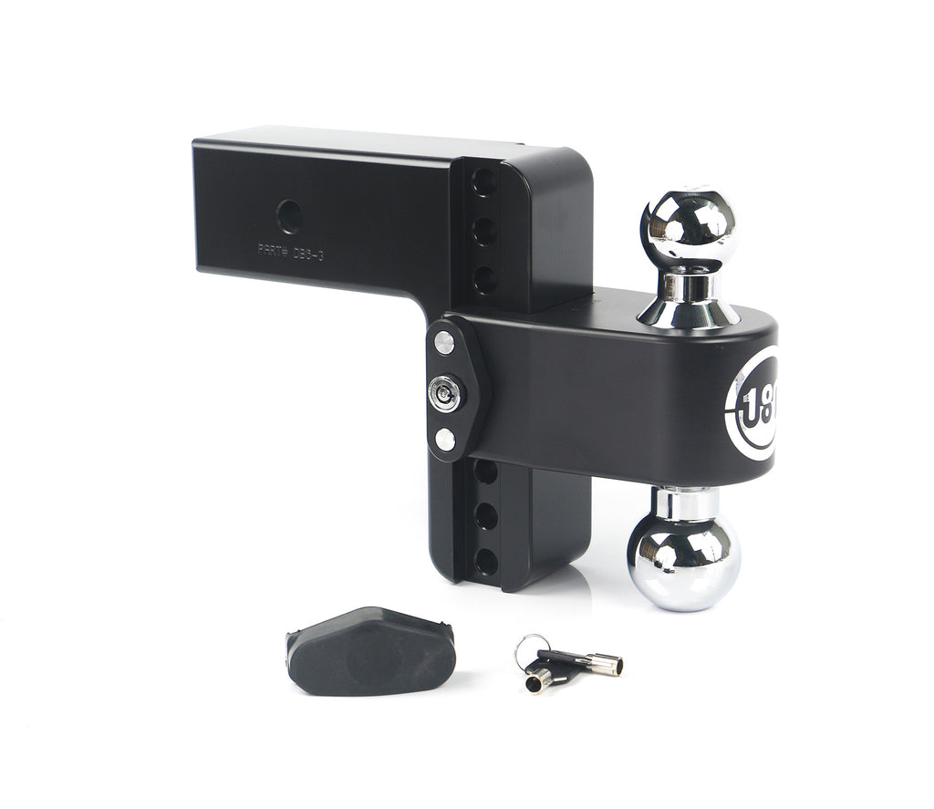 180 Hitch Chrome 6" Drop Hitch With 3" Shank