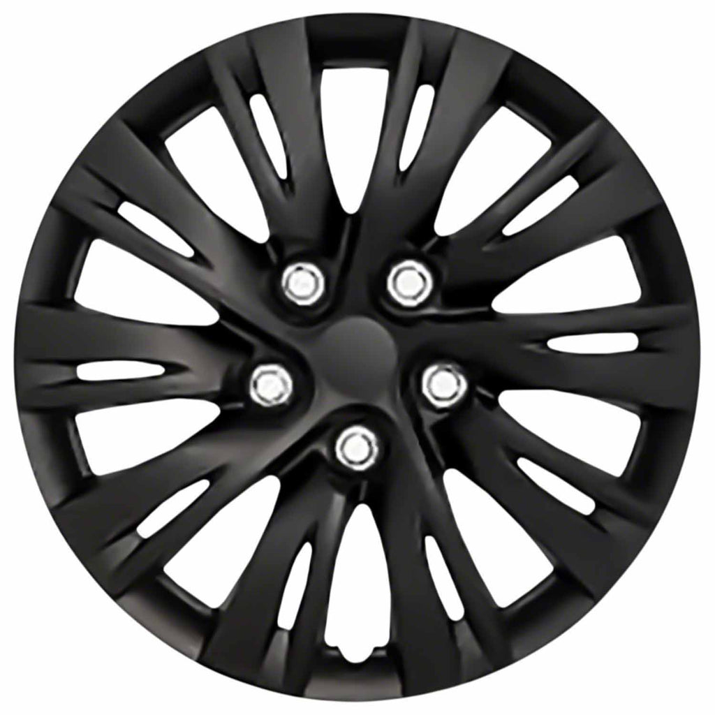 Coast to Coast Wheel Cover 15 Inch 10 Spoke Gloss Black Set Of 4