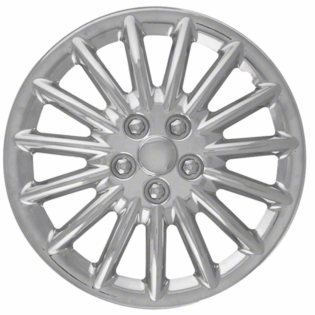Coast to Coast Wheel Cover 16 Inch 15 Spoke Chrome Plated Set Of 4