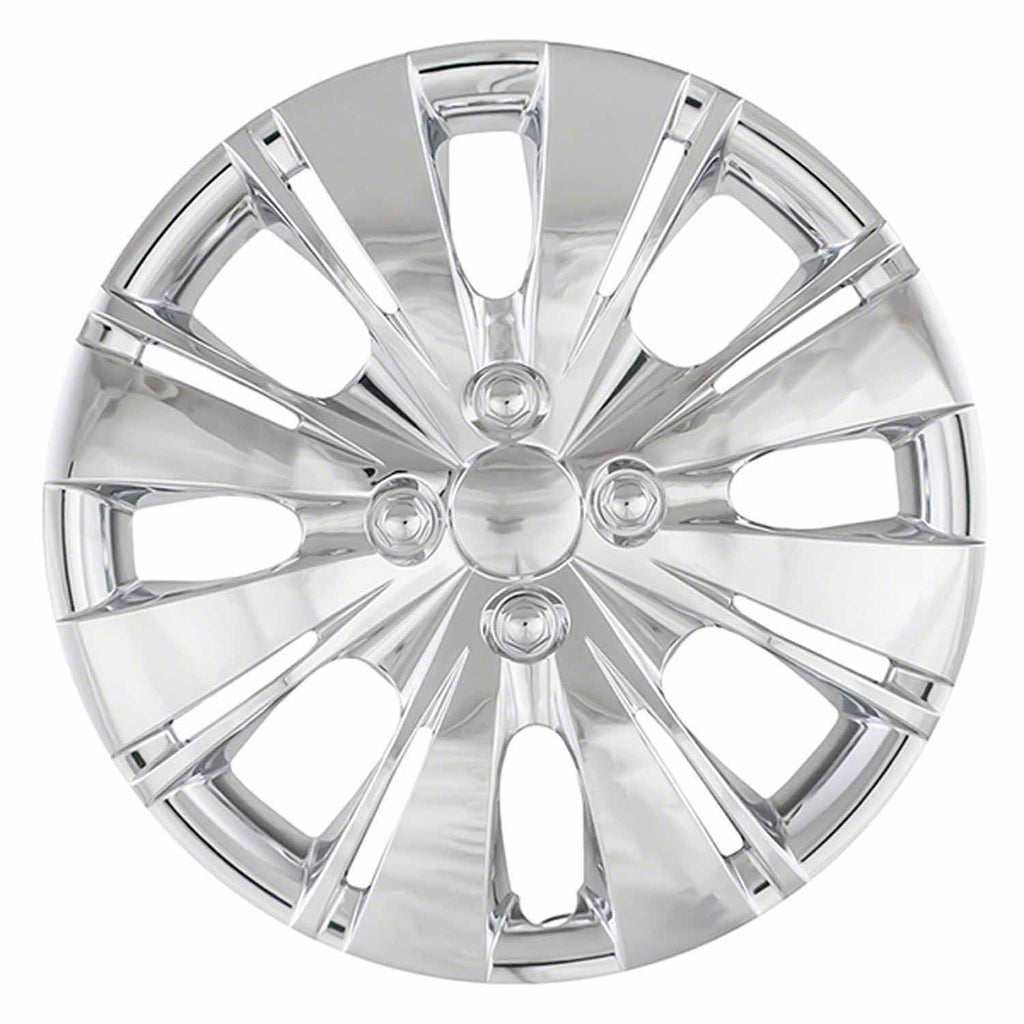Coast to Coast Wheel Cover 15 Inch 8 Split Spoke Chrome Set Of 4