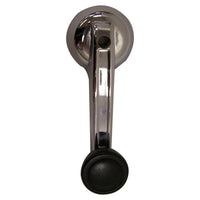 Window Handle, Left or Right Front Chrome, w/ Door Speakers