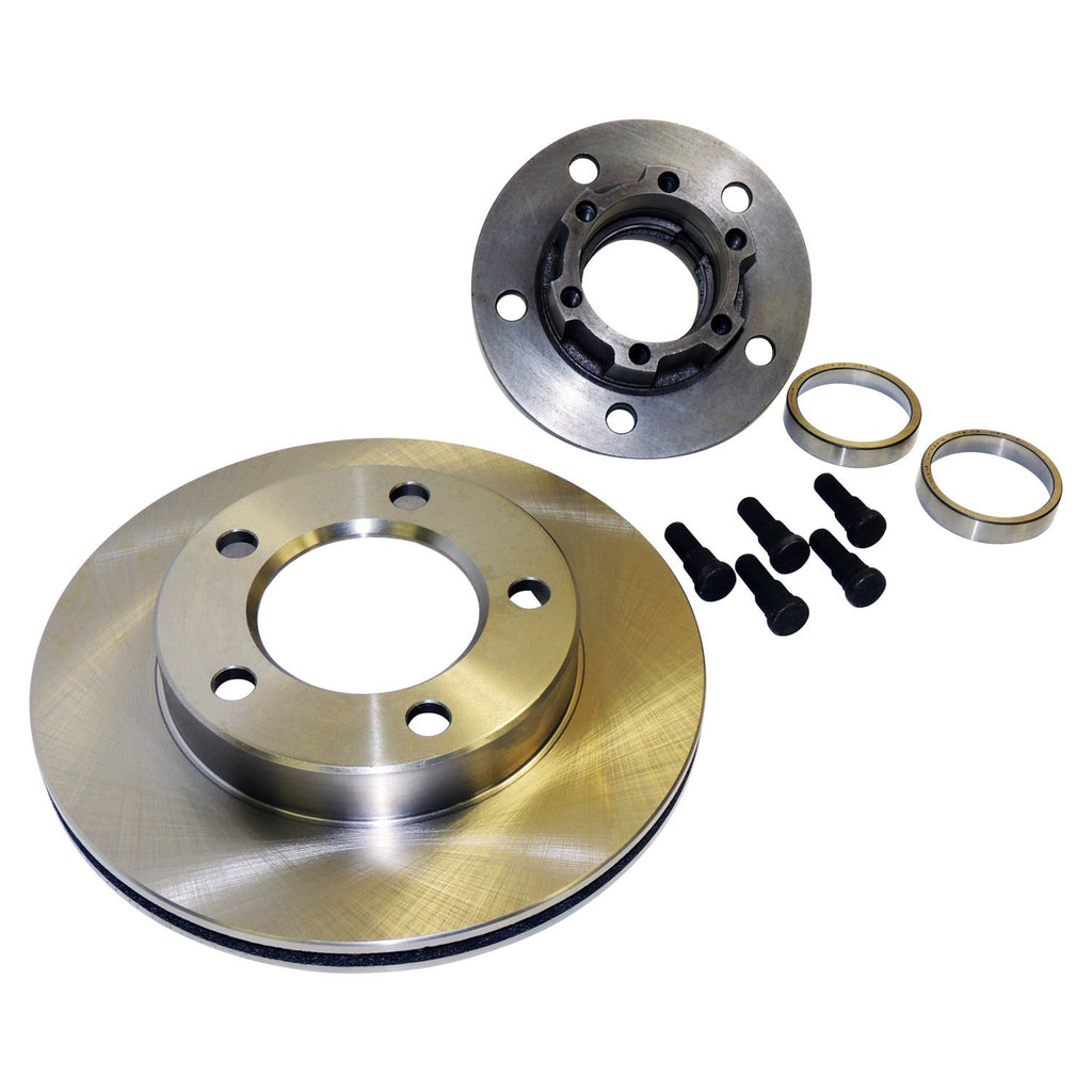 Left or Right Hub & Rotor Assembly for 1978-81 CJ-5, CJ-6, CJ-7 w/ 6-Bolt Flange