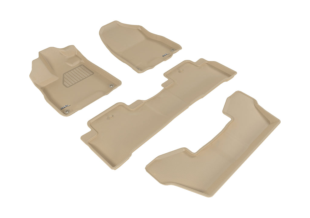 3D MAXpider ACURA MDX WITH BUCKET 2ND ROW 2017-2020 KAGU TAN R1 R2 R3