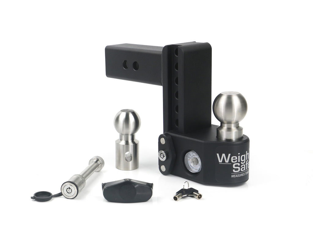 Steel Weigh Safe 6" Drop Hitch With 2.5" Shank Keyed Alike WS05 Included
