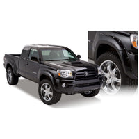 Bushwacker 31920-02 Black Pocket/Rivet Style Smooth Finish 4-Piece Fender Flare Set for 2005-2011 Toyota Tacoma w/73.5 In. Bed