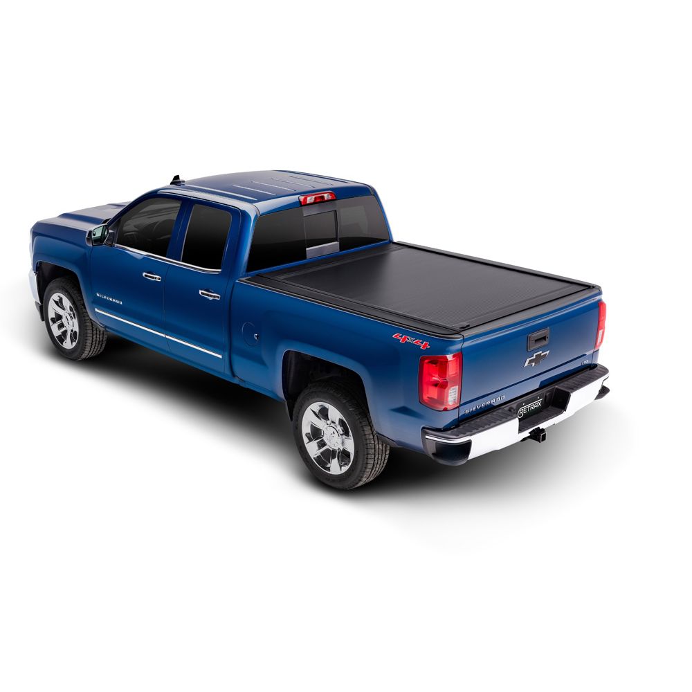 Retrax 60461 - RetraxOne MX Retractable Tonneau Cover - Matte One Piece Polycarbonate Finish - 2014-2018 Chevy Silverado/GMC Sierra 5' 9 Bed without Stake Pockets - Standard Rails