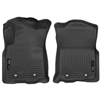 Husky Liners 13971 | Husky Liners Front Floor Liners, Fits 18-C TACOMA AT DOUBLE CAB/ACCESS CAB FRONT FLOOR LINERS WEATHERBEATER BLACK