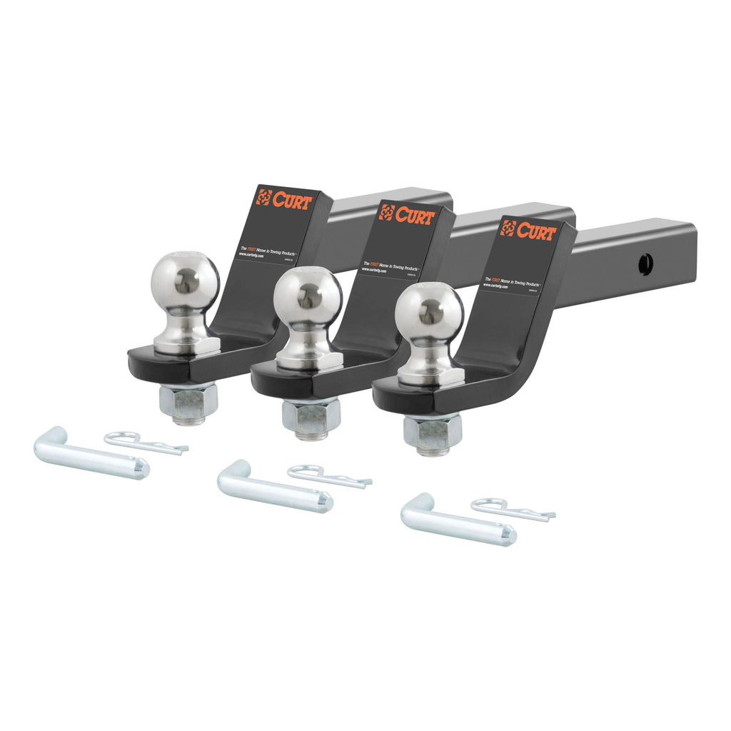 Loaded Ball Mounts with 2" Balls (2" Shank 7500 lbs. 4" Drop 3-Pack)