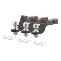 Loaded Ball Mounts with 2" Balls (2" Shank 7500 lbs. 4" Drop 3-Pack)