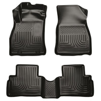 Husky Liners 98621 | Husky Liners Front & 2nd Seat Floor Liners, Fits 11-15 JUKE CUSTOM MOLDED FRONT/2ND SEAT FLOOR LINERS BLACK