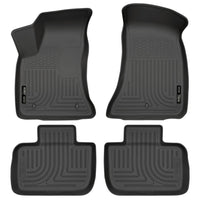 Husky Liners 98061 | Husky Liners Front & 2nd Seat Floor Liners, Fits 11-C CHARGER/CHRYSLER 300 (RWD ONLY) CUSTOM MOLDED FRONT & 2ND SEAT WEATHERBEATER FLOOR LINERS BLAC