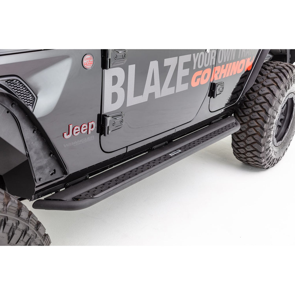 Dominator Xtreme DSS Slider Steps with Mounting Brackets Kit - Textured Black