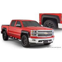 Bushwacker 40964-02 Black Extend-A-Fender Style Smooth Finish 4-Piece Fender Flare Set for 2019 Chevrolet Silverado 1500 LD 2014-2018 Silverado 1500 2015-2019 Silverado 2500 HD/3500 HD; Fits 78.8/97.8 In. Bed