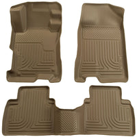 Husky Liners 98523 | Husky Liners Front & 2nd Seat Floor Liners, Fits 04-09 PRIUS FRONT AND SECOND SEAT LINER TAN
