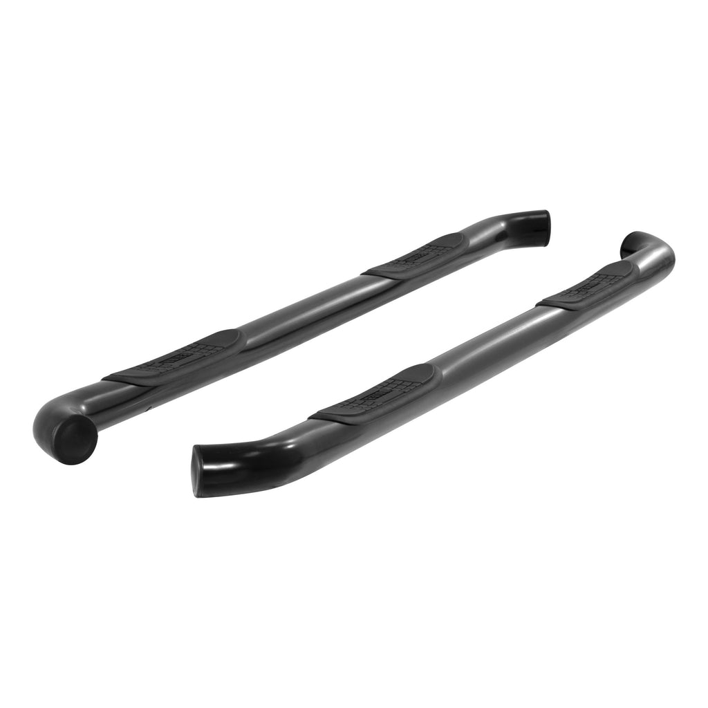 3" Round Black Stainless Side Bars Select Ford F-150 F-250 F-350 Super Duty