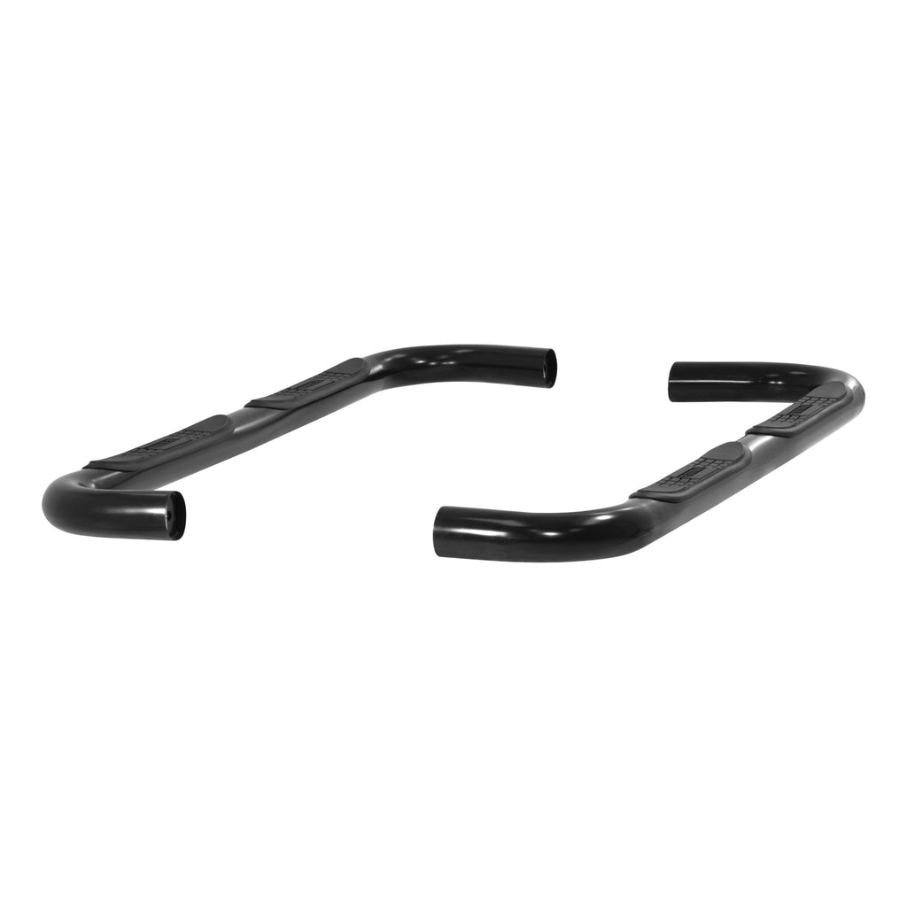 3" Round Black Steel Side Bars Select Jeep Cherokee