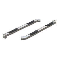 3" Round Polished Stainless Side Bars Select Nissan Titan XD