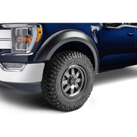 Bushwacker 20121-02 Black Extend-A-Fender Style Smooth Finish Front Fender Flares for 2019-2022 Ford Ranger
