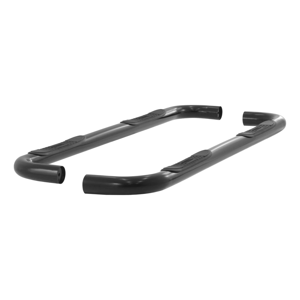 3" Round Black Steel Side Bars Select Dodge Ram Dakota