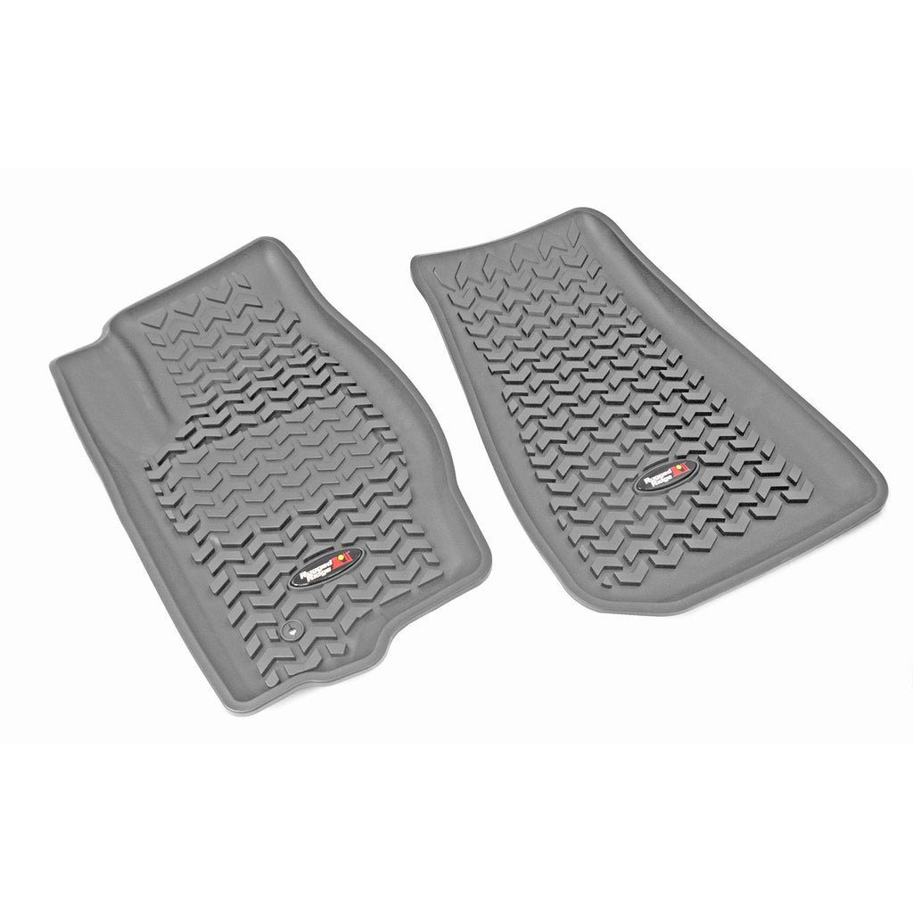 Rugged Ridge 14920.30 | Floor Liners, Front, Gray; 07-12 Caliber /07-16 MK