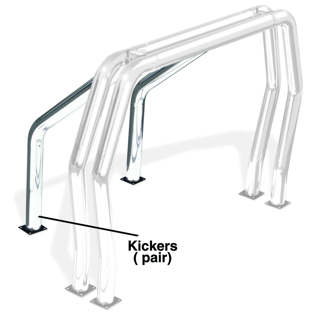 Go Rhino - 9530C - Go Rhino! Bed Bars - Pair of Kickers (Between Wheel Wells)