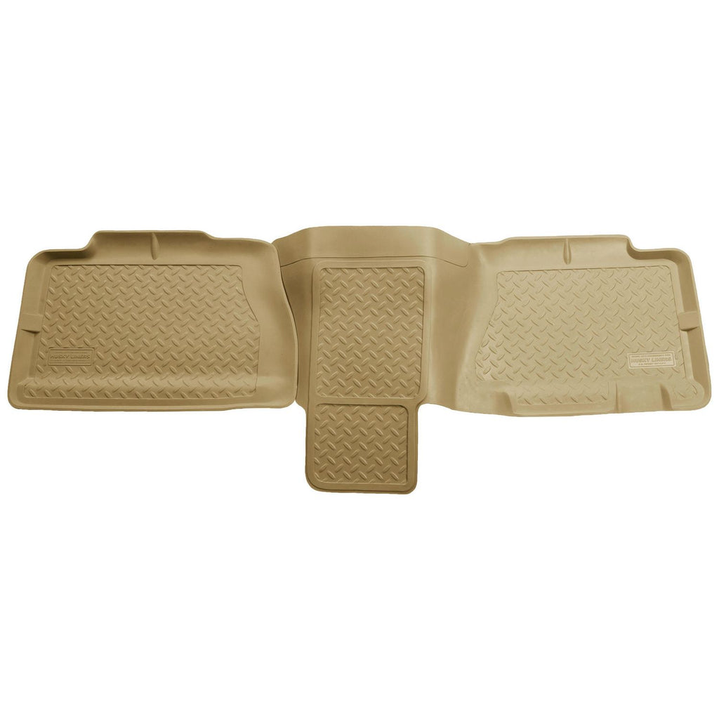 Husky Liners 62753 | Husky Liners 2nd Seat Floor Liner, Fits 00-07 SUB/YUK XL/02-03 AVAL/01-04 SILV/SIERRA CREW/02-07 ESCALADE ESV 2ND SEAT FLOOR LINER TAN