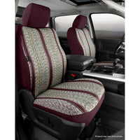 FIA-TR48-12 WINE | 02-09 TRAILBLAZER/ENVOY TR FRONT BUCKET H/REST & BUILT-IN BELTS SEAT COVER WINE