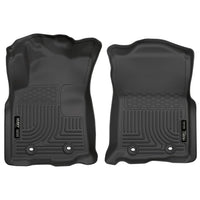 Husky Liners 13981 | Husky Liners Front Floor Liners, Fits 18-C TACOMA AT DOUBLE CAB/ACCESS CAB FRONT FLOOR LINERS WEATHERBEATER BLACK