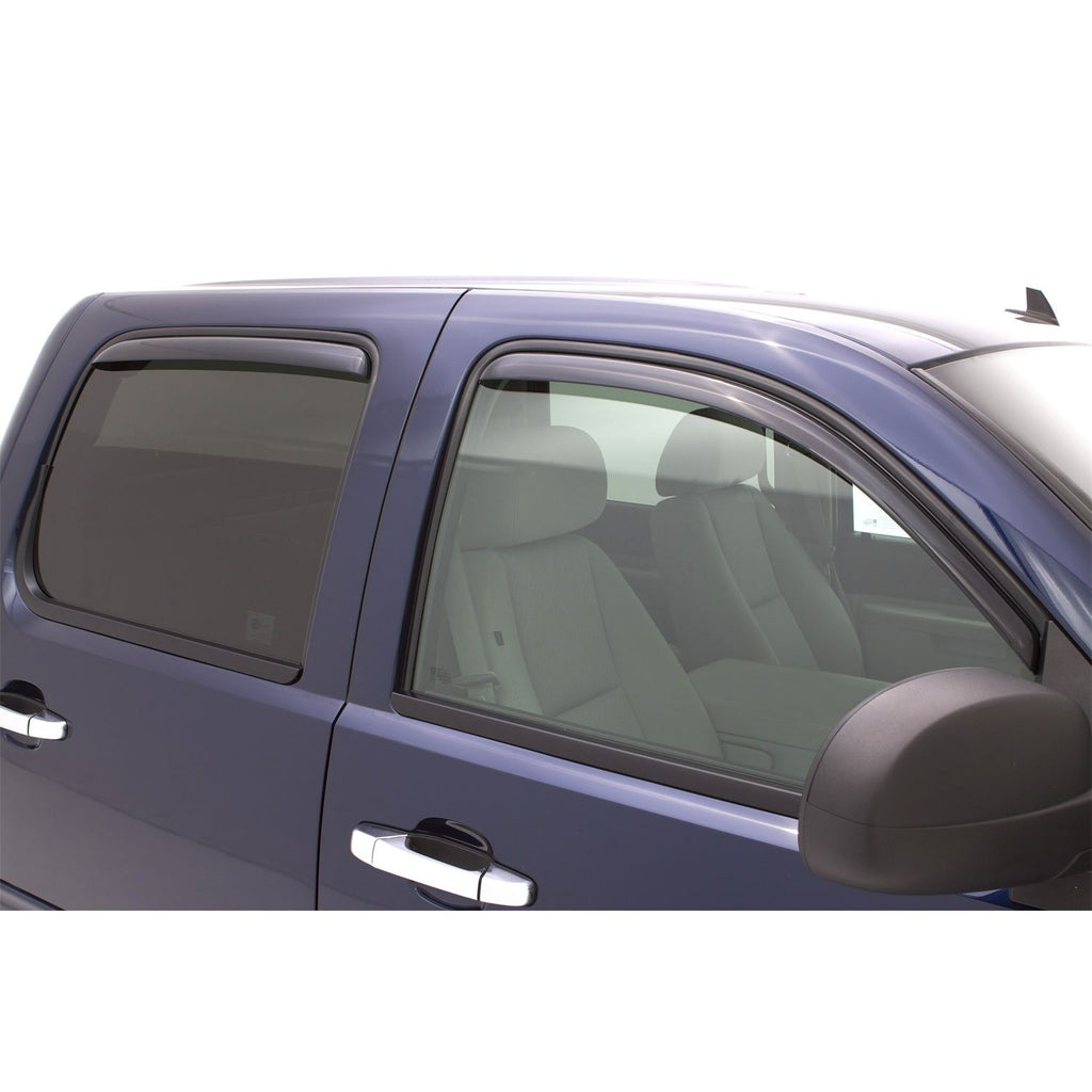 Auto Ventshade 194515 In-Channel Ventvisor Side Window Deflector 4-Piece For 2007-2013 Chevrolet Silverado/GMC Sierra 1500 2007-2014 Chevrolet Silverado/GMC Sierra 2500/3500 2007-2013 Chevrolet Avalanche 2007-2014 Chevrolet Suburban/GMC Yukon XL