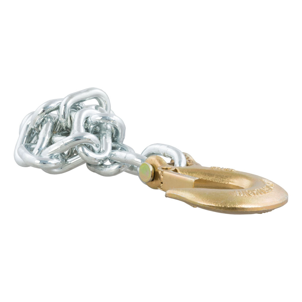 35" Safety Chain with 1 Clevis Hook (16200 lbs Yellow Zinc)