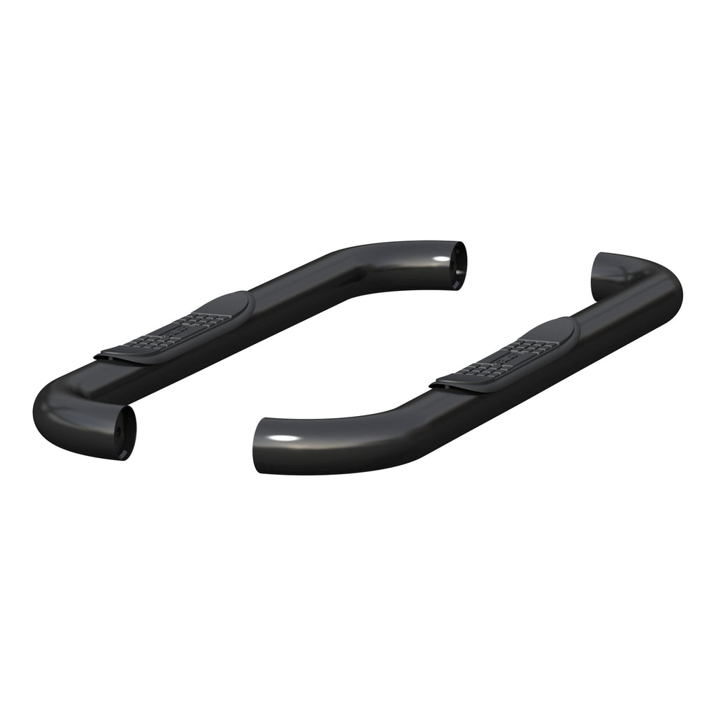 3" Round Black Steel Side Bars Select Dodge Ram 1500 2500 3500