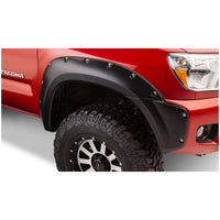 Bushwacker 31925-02 Black Pocket/Rivet Style Smooth Finish 4-Piece Fender Flare Set for 2005-2011 Toyota Tacoma w/60.3 In. Bed