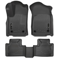 Husky Liners 99151 | Husky Liners Front & 2nd Seat Floor Liners, Fits 16-C DURANGO/GRAND CHEROKEE/DURANGO FRONT AND REAR WEATHERBEATER SERIES BLACK